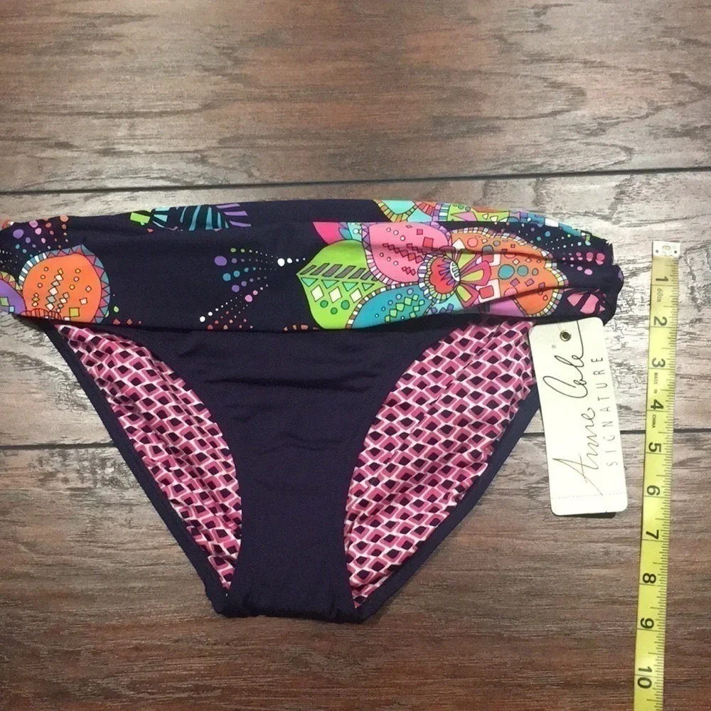 NWT Anne Cole signature Flower  bottom swim